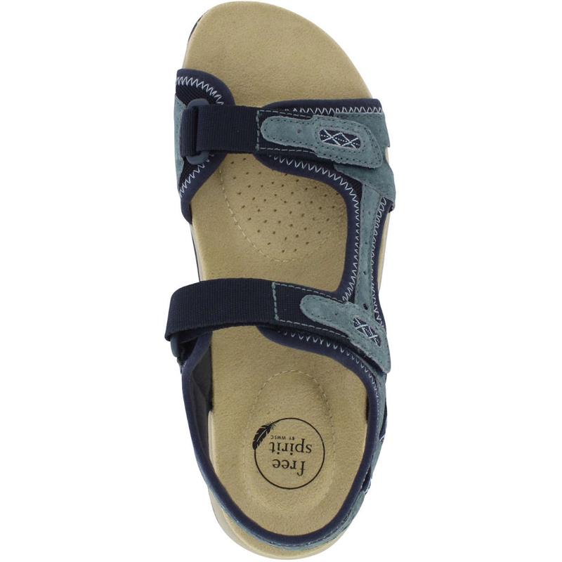 Free Spirit Womens Frisco Touch Fasten Sandals-4